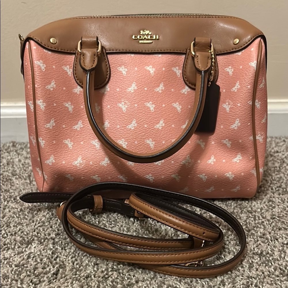 Coach Pink and Brown Women's Bag